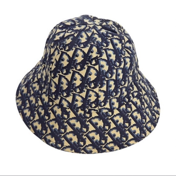 Dior Accessories Christian Dior Trotter Vintage Bucket Hat In Blue